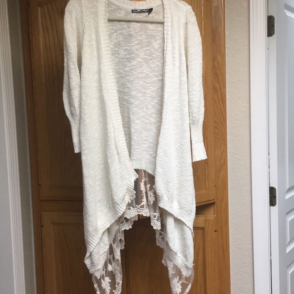 Off white Cardigan.